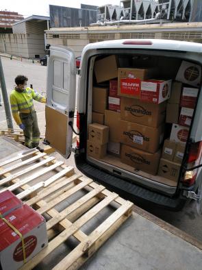 Nueva recepción de material de protección para profesionales de centros sanitarios de la provincia de Albacete