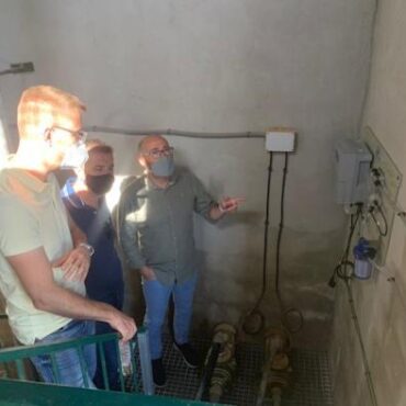 Visita obras de abastecimiento en Cenizate