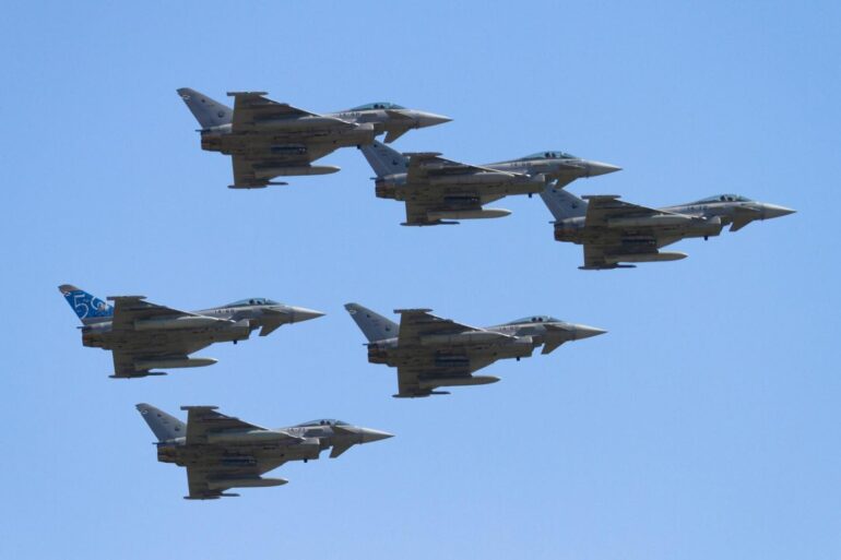 Eurofighter sobrevolarán Albacete en el inicio de la Feria y el 150º aniversari...