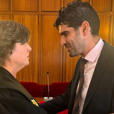 Nuestro portavoz José González Martínez y nuestra concejala Ana Albaladejo Garci...