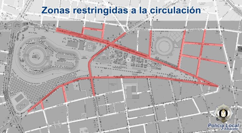 EN ROJO zonas restringidas a la circulación a partir de la mañana del día 7 se s...