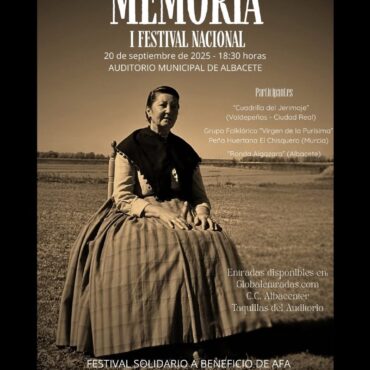 I Festival Nacional ‘Memoria’: Albacete une tradición y apoyo a familias con Al...