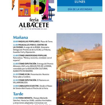 Hoy, 15 de septiembre, seguimos disfrutando de la Feria de Albacete con una pro...