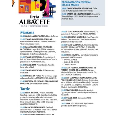 Hoy, 16 de septiembre, seguimos disfrutando de la Feria de Albacete con una pro...