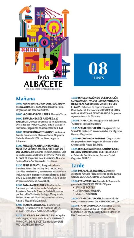 ¡#Albacete está en Feria! 

 Hoy, 8 de septiembre, seguimos disfrutando de la Fe...