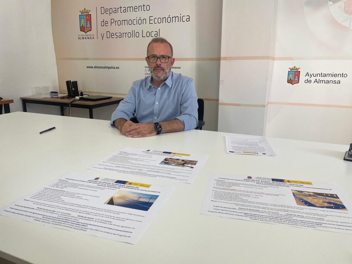 El Ayuntamiento de Almansa lanza tres nuevos cursos de formación con el proyecto Éfeso