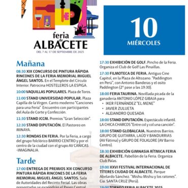 Hoy, 10 de septiembre, seguimos disfrutando de la Feria de Albacete con una pro...