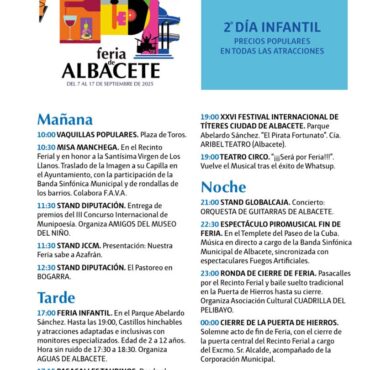 Hoy, 17 de septiembre, seguimos disfrutando de la Feria de Albacete con una pro...