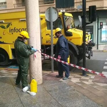 Dispositivo de GEACAM hoy en diferentes centros de mayores de Albacete