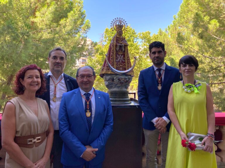 La imagen de la Patrona de Albacete ya está en el camarín del Ayuntamiento, tras...