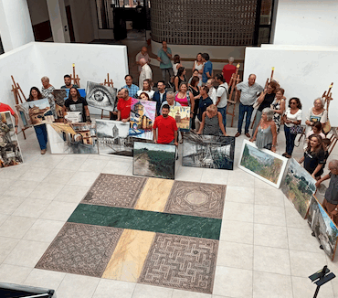 Tarazona de La Mancha inspira a los artistas del VI Concurso de Pintura Rápida ‘Vinos de La Mancha’ - SURCO CLM, Diario digital