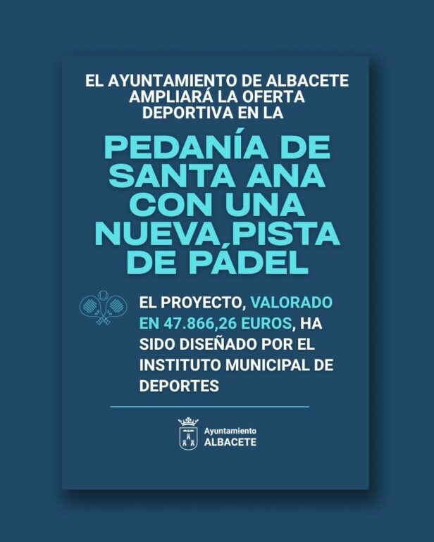 Nueva pista de pádel en Santa Ana

El Ayuntamiento de Albacete ampliará la ofer...