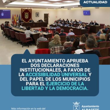 El Pleno del Ayuntamiento de Albacete ha aprobado este 30 de octubre, por unanim...