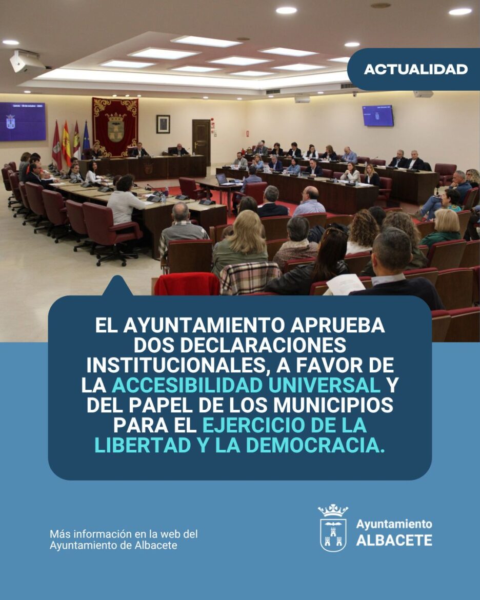 El Pleno del Ayuntamiento de Albacete ha aprobado este 30 de octubre, por unanim...