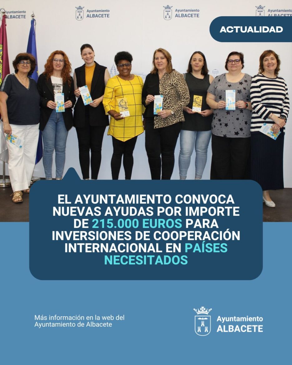 Nuevas ayudas para cooperación internacional

 El Ayuntamiento de Albacete ha a...