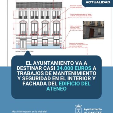 Mejora integral en el Ateneo Albacetense

El Ayuntamiento de Albacete ha aprobad...