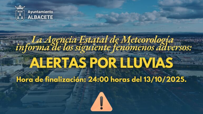 Habiendo declarado la AEMET situación de aviso naranja por lluvias hasta las 20 ...