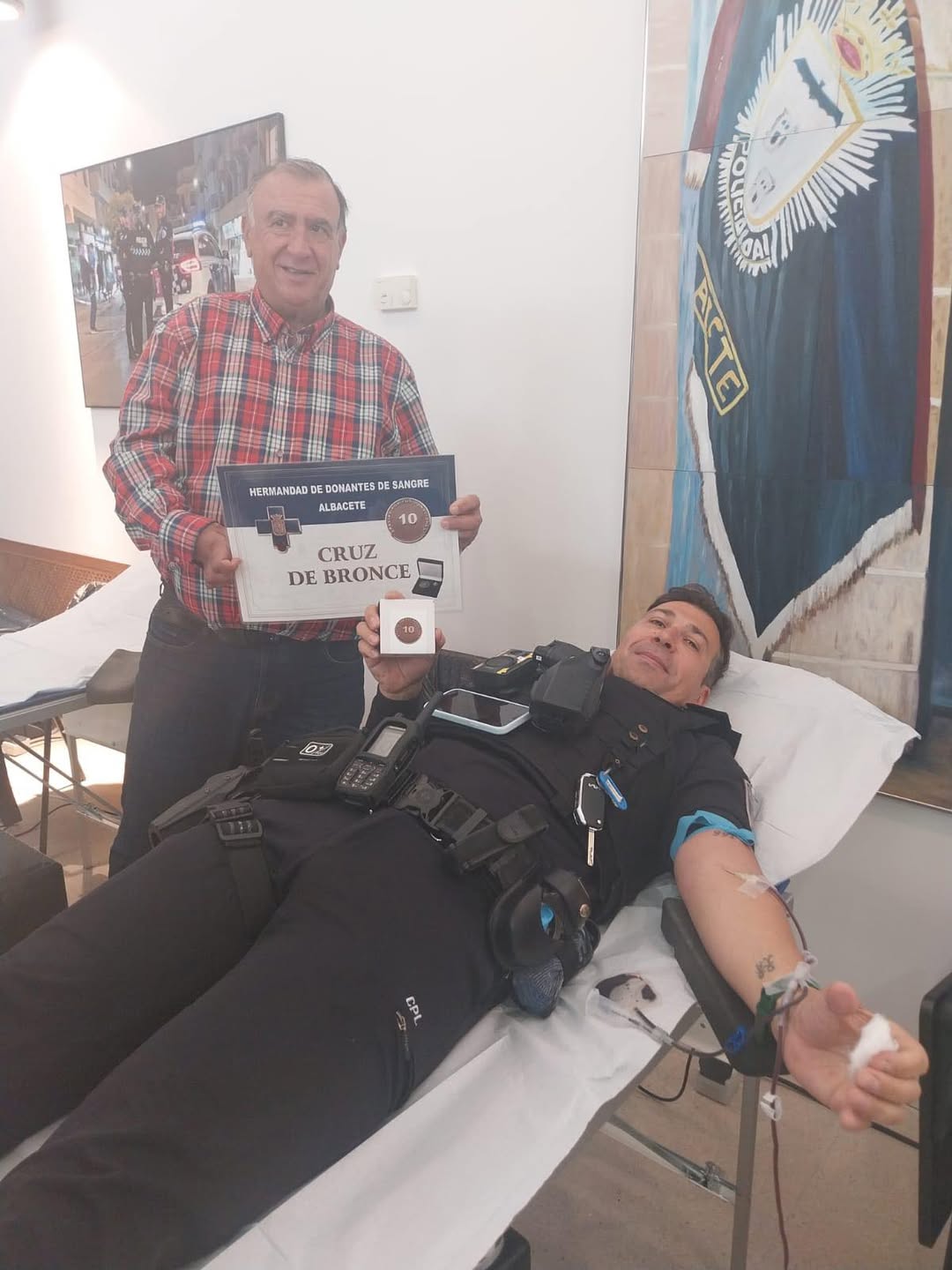 Hoy nos visita la Hermandad de donantes de Albacete, estáis todos invitados a vi...