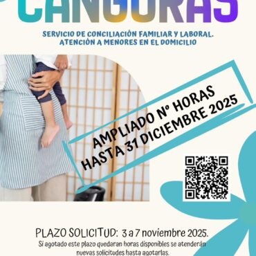 Ampliación de horas del servicio ”canguras”, cuidado de menores ene le domicio p...