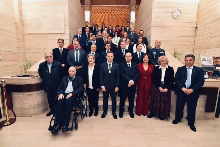 El presidente del PP-CLM Paco Núñez y el secretario general del PP de Albacete B...