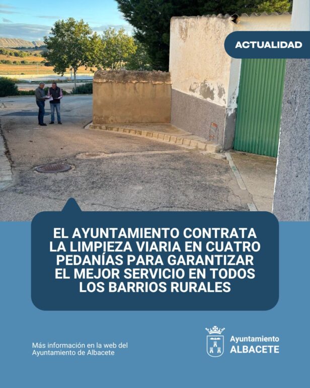 Refuerzo de limpieza viaria en   Abuzaderas, Casas de las Monjas, Campillo de l...