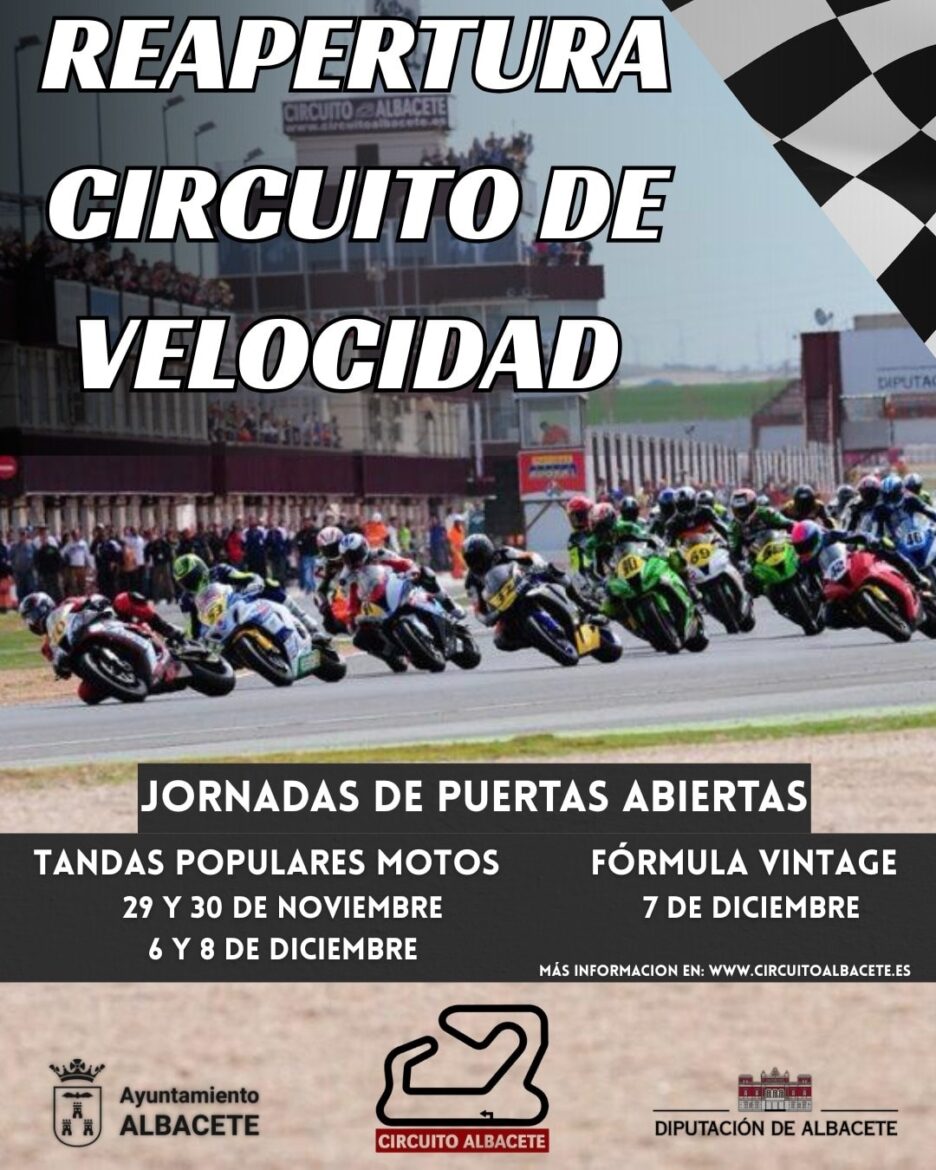 ¡Reapertura del Circuito de Velocidad de Albacete!

La emblemática instalación ...