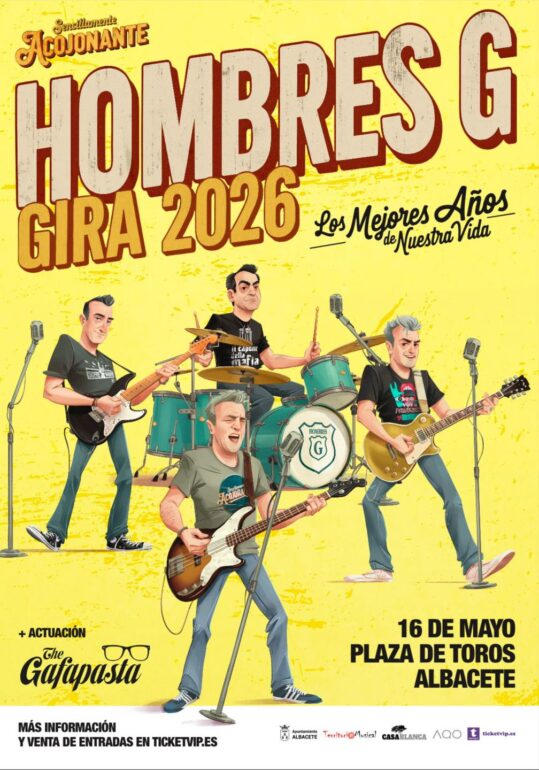 ¡Atención, Albacete! 

¡Hombres G vuelve con su Gira 2026 y hará una parada imp...