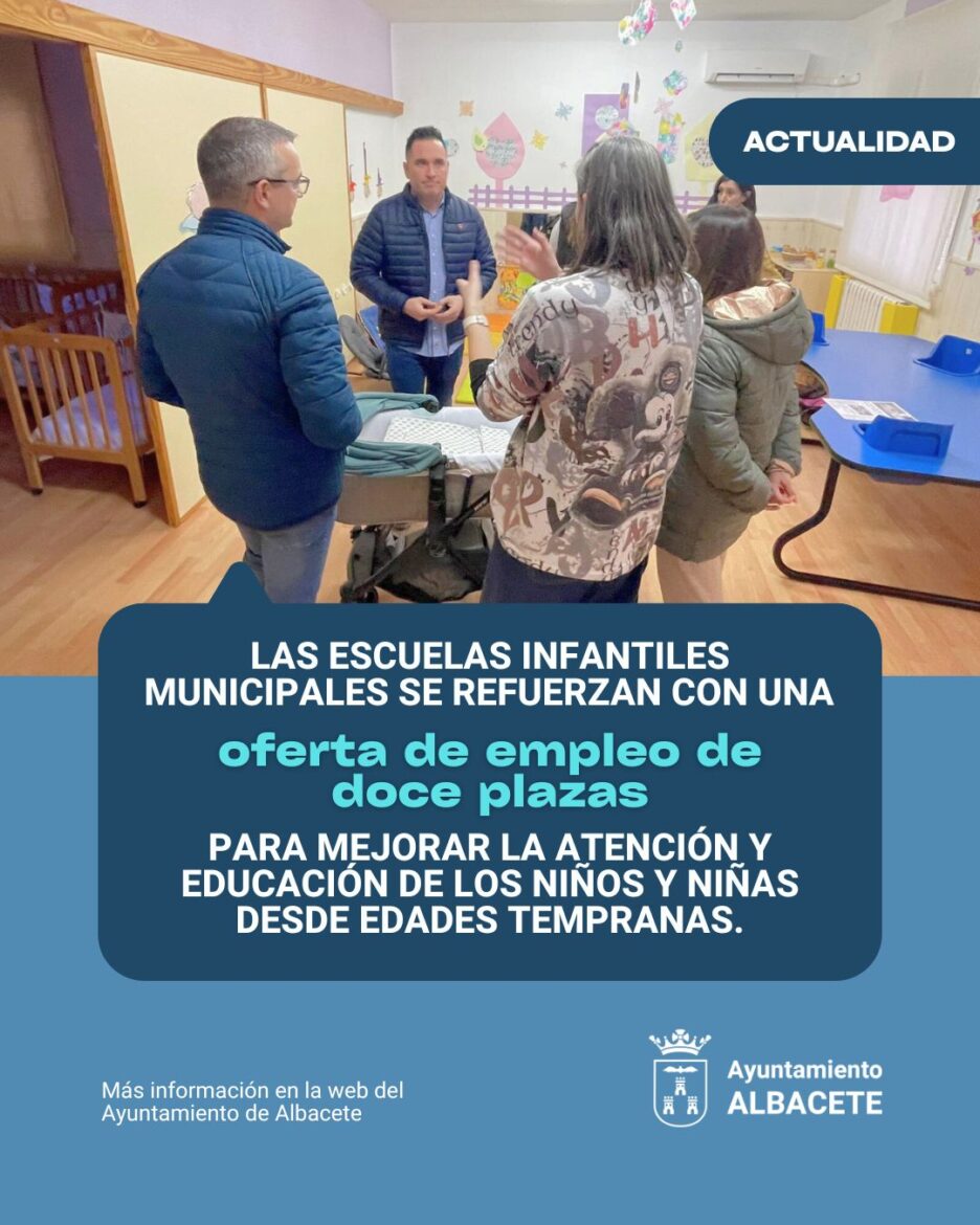 Refuerzo de personal en Escuelas Infantiles Municipales.

El Ayuntamiento de Al...